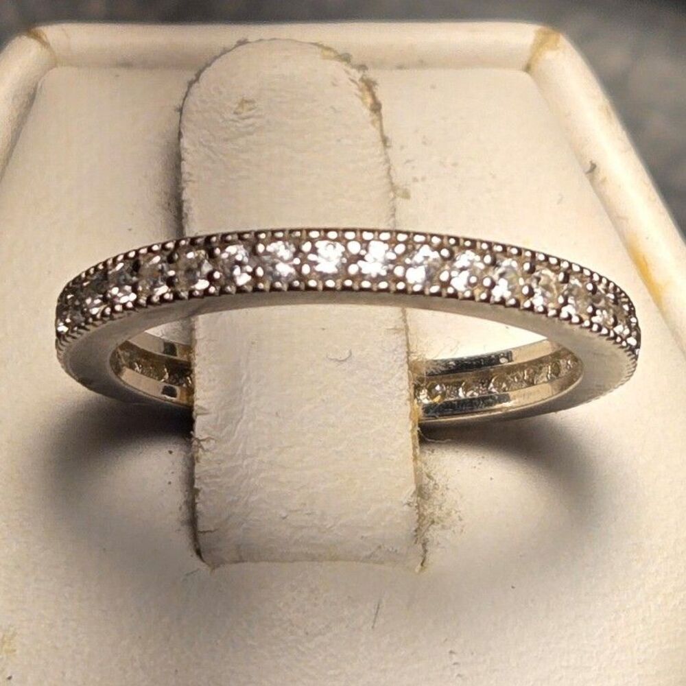 Stacker Sparkles Vintage Sterling Silver Sz 7